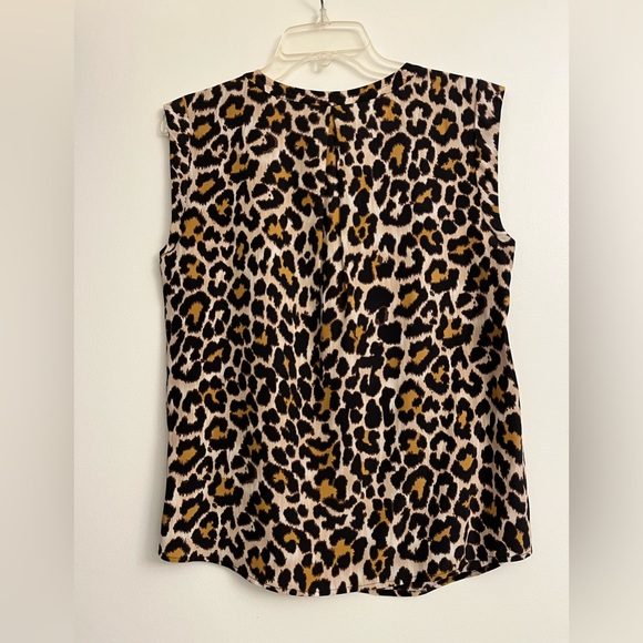 J Crew Silk Leopard Print Top - Picture 4 of 7